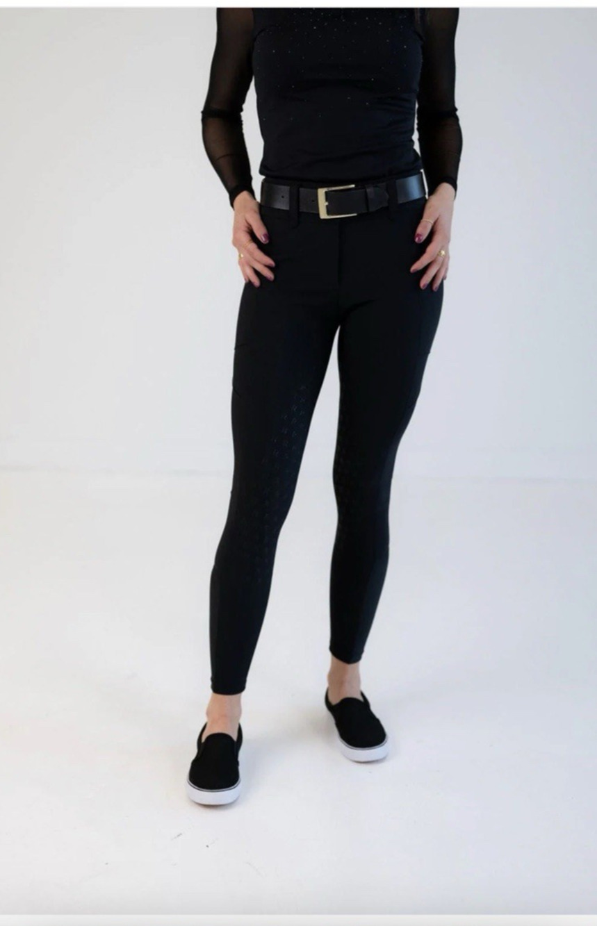 NWOT Free Ride Equestrian Black Pro Breach Full Seat SZ 28